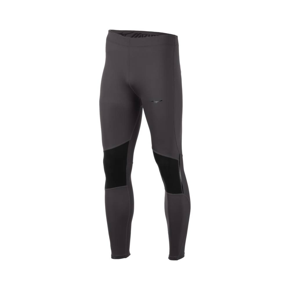 Mens Mizuno Breath Thermo® Tights Grey/Black Philippines (VRFQPL437)